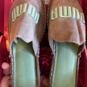 Puma Women's Gray and Mint Mules